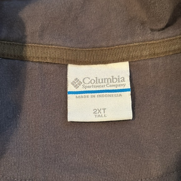 Columbia Men’s or Woman’s green 1/4 zip sweater. size 2X Tall - Picture 4 of 4